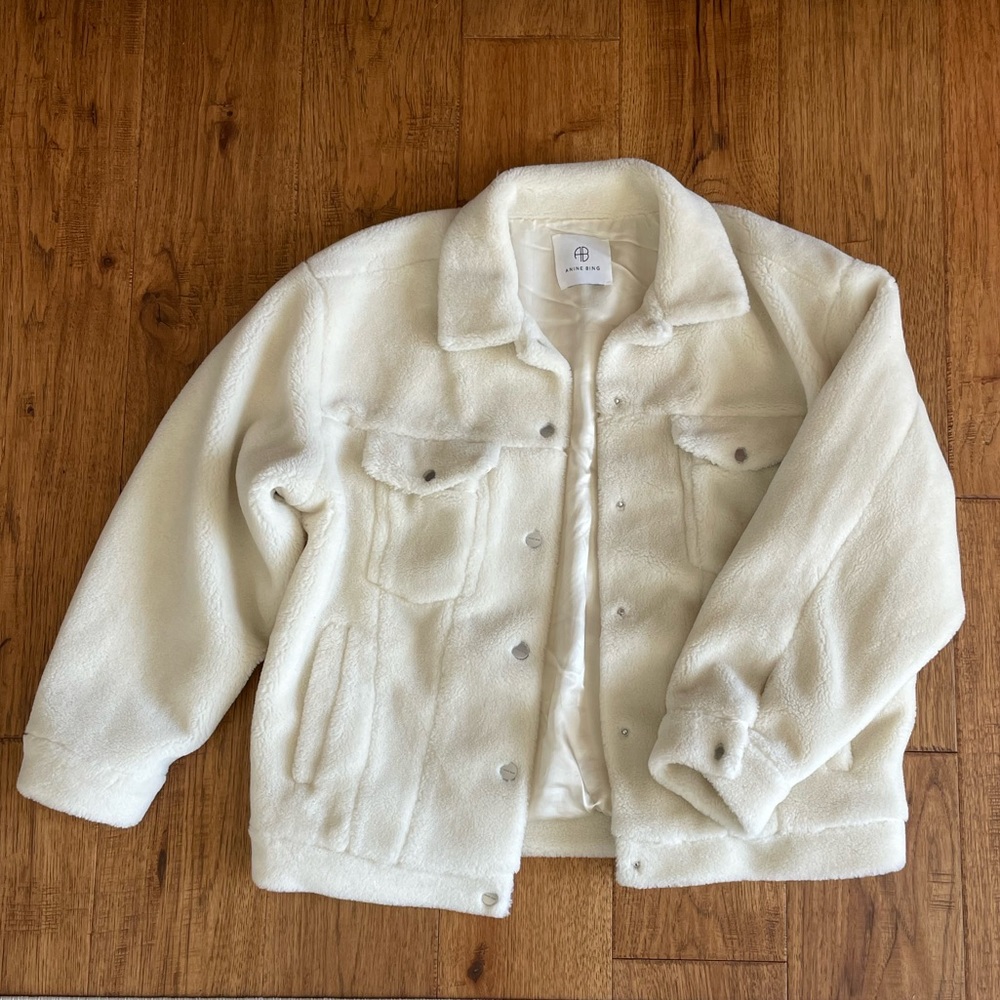 Anine Bing Rory Jacket Cream Firm on price